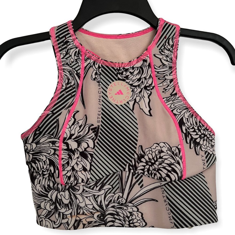 Stella McCartney Adidas Floral Print Crop Top / NWT